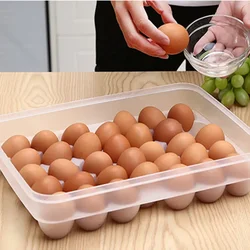 Egg Storage Box Kitchen Egg Container Case Refrigerator Crisper Fresh Storage Boxs 34 Grids Wild Picnic Egg Organizer Holder Box