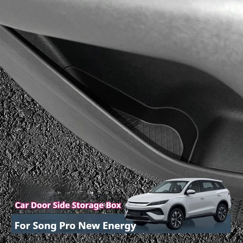 4Pcs Door Storage Bin for BYD Song Pro DM-i Sealion 5 DM-i TPE Car Storage Box By The Door Interior Modification Car Accessories
