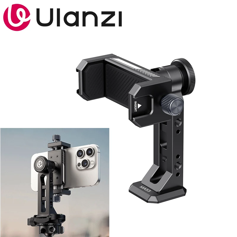 Ulanzi MA53 Arca Swiss Phone Mount With Uka Arca-Swiss Compatible For Phones Cameras Action Cam Vlog Live Stream Photography