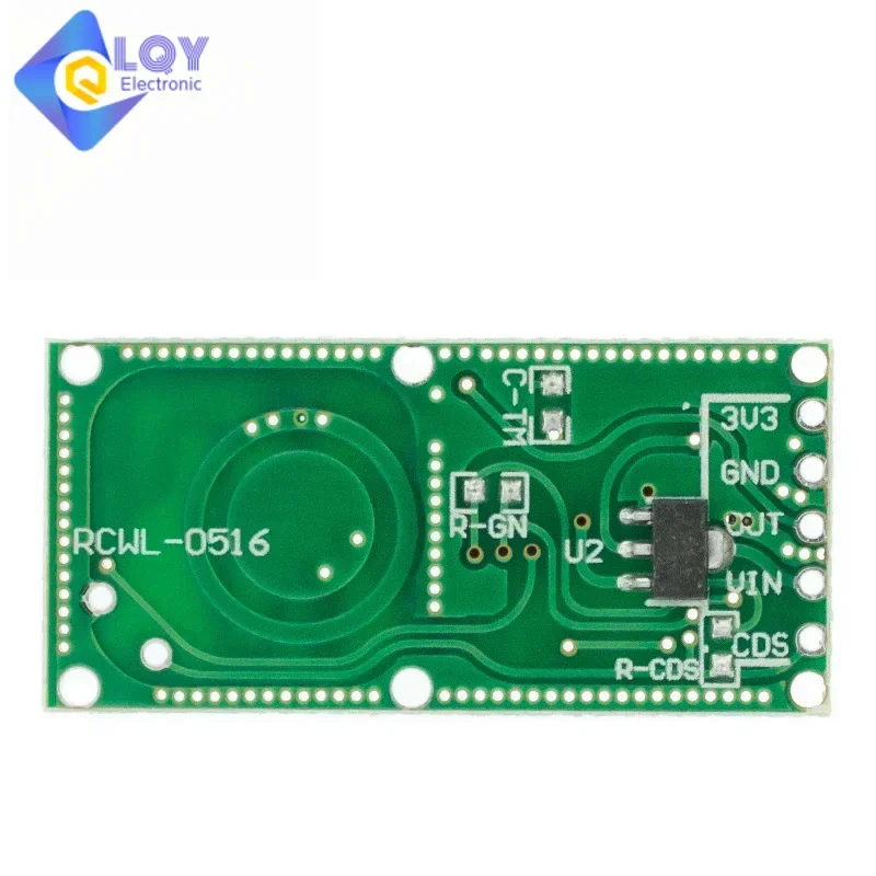 LQY-Módulo de sensor de radar de microondas RCWL-0516, interruptor de inducción de cuerpo humano, sensor inteligente