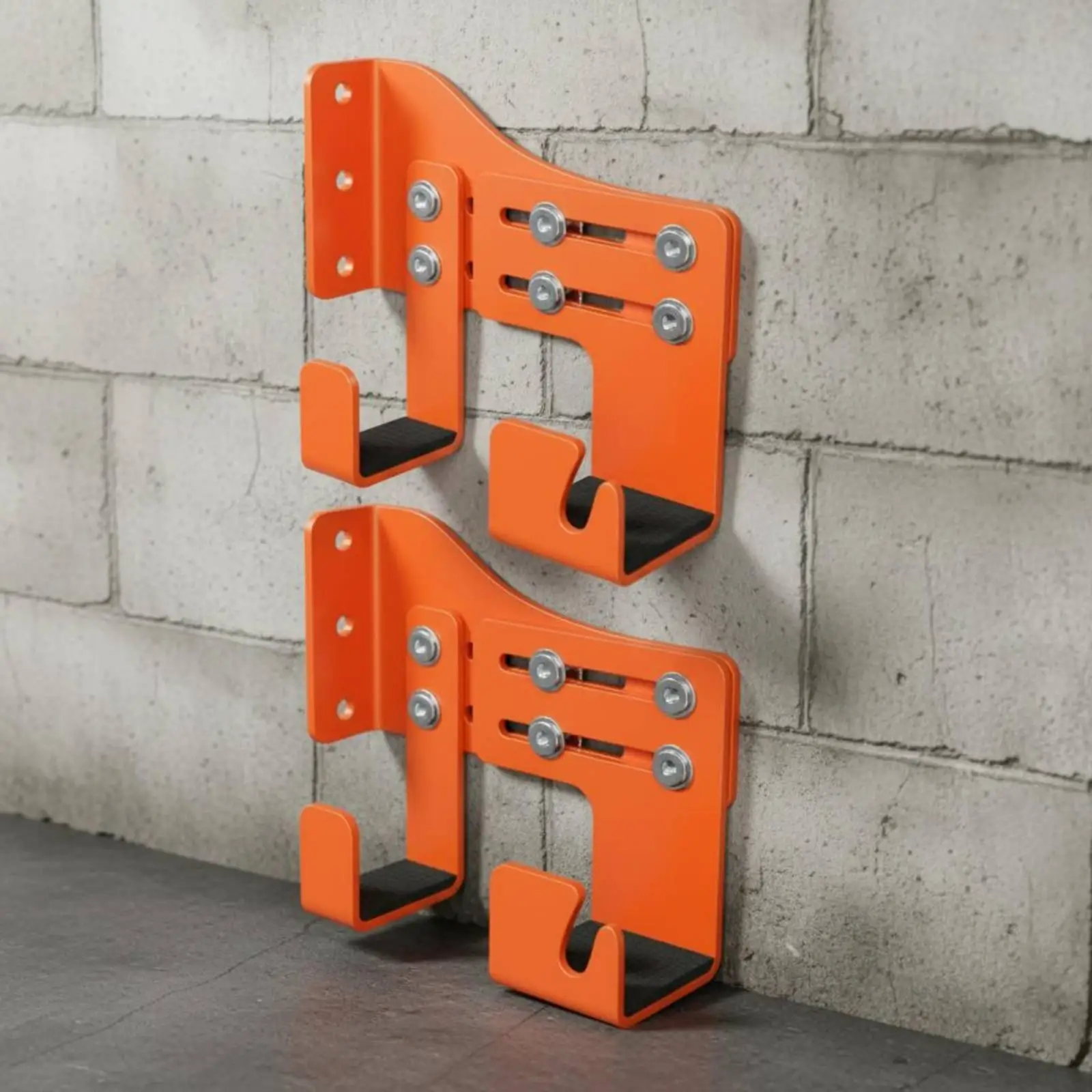 2 Pieces Logging Tool Wall Hanger double Hanging Logging Tool Hook Rack Adjustable Organization System for Garage, Workshop,