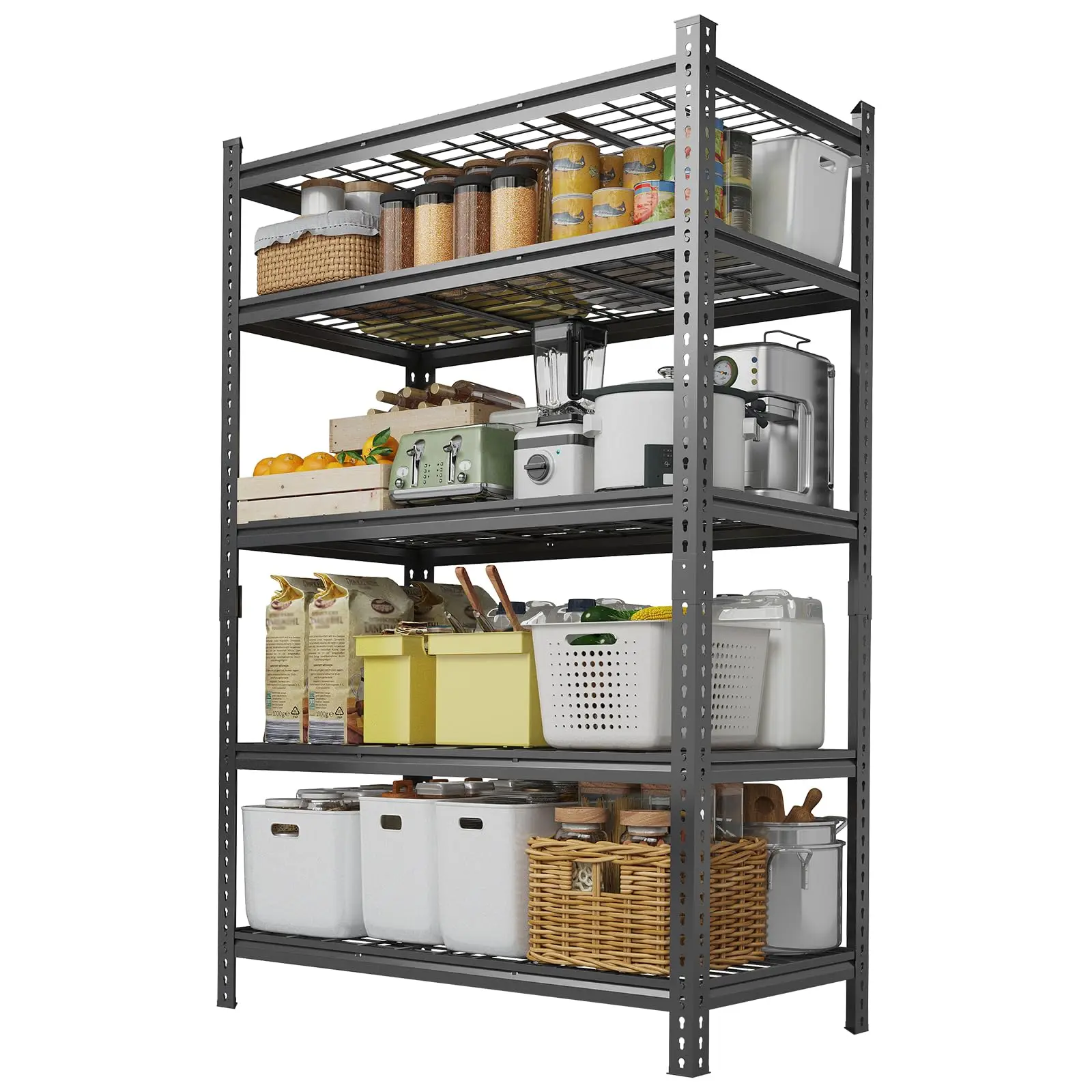 5 Tier Metal Storage Shelving Unit 48