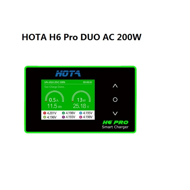 HOTA H6 Pro DUO AC 200W DC 700W 26A Battery Balance Charger for 1-6S Lithium Battery RC Car Climbing Car RC Model