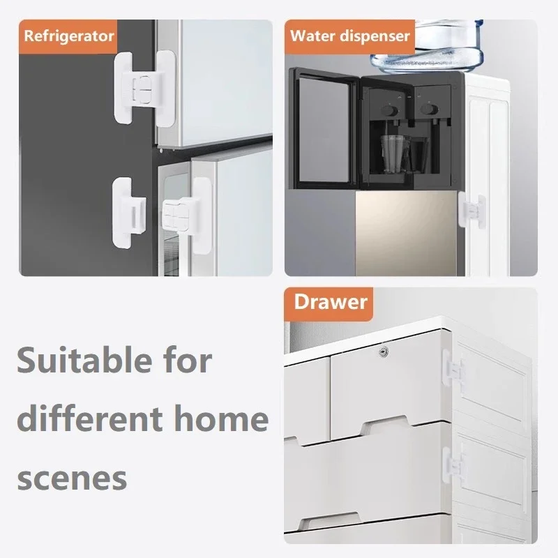 

Safety Clip Refrigerator Cabinet Door Drawer Water Dispenser Anti Pinch Clip Adhesive Door Closer Furniture Accessory