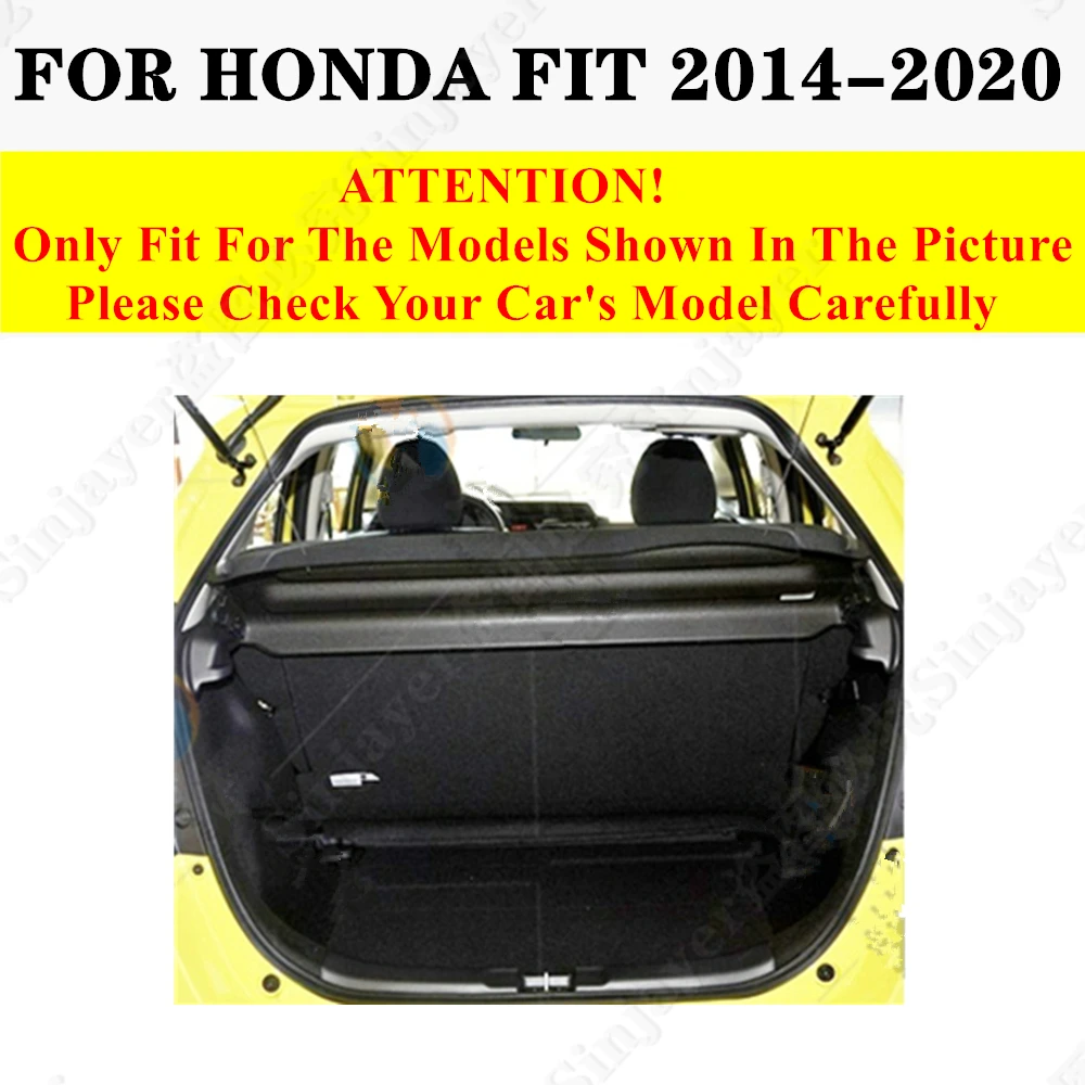 Car Trunk Mat For Honda Fit Jazz 20 2019 2018 2017 2016 2015 2014 Flat Side Rear Cargo Protect Carpet Liner Cover Tail Boot Pad