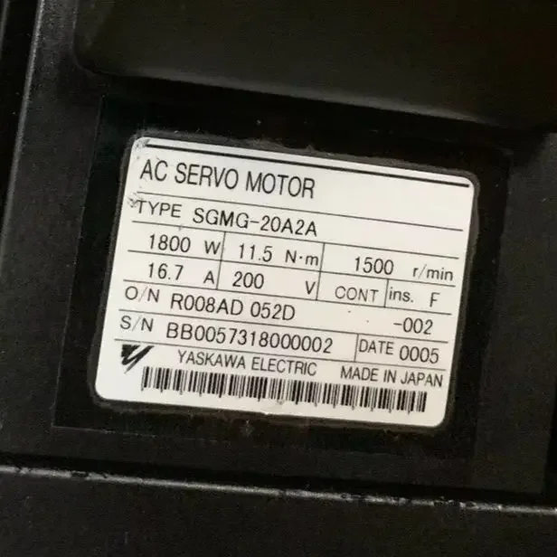 

Brand New SGMG-20A2A Servo Motor，Fast shipping，In Stock，SGMG 20A2A