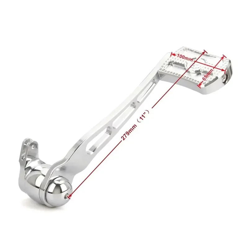 Chromed Skull head Brake Arm Kit Shift Lever W/ Shifter Pegs For Tou ring 2008-2024 For brake arm lever