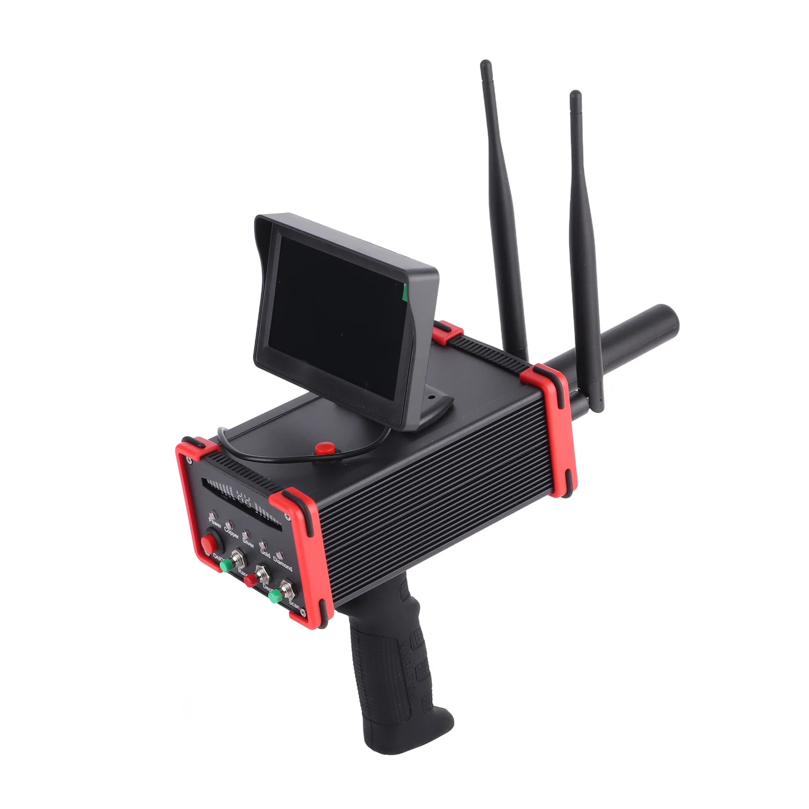 Metal Detector Scanner per metalli sotterraneo Schermo ad alta definizione Cercatore di tesori per scanner di metalli in rame oro argento