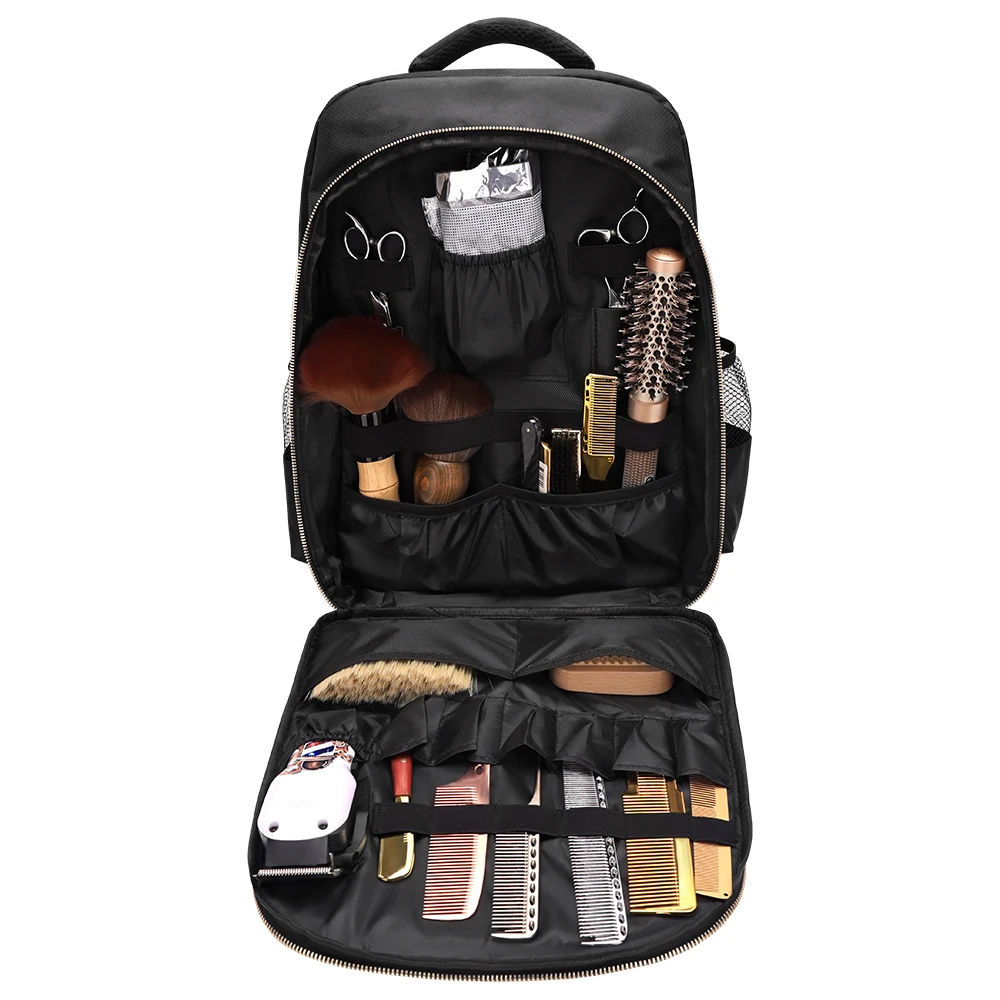 Barber Bag Storage Bag Beauty Makeup Salon Large Capacity Backpack Multifunctional Waterproof Travel Bags Hairdressing Tool