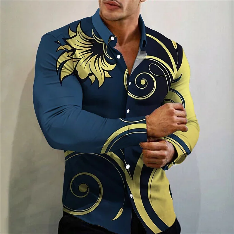 

Spring and summer men's tops T-shirt lapel shirt new designer casual outdoor street pattern beautiful color blue 2023 new