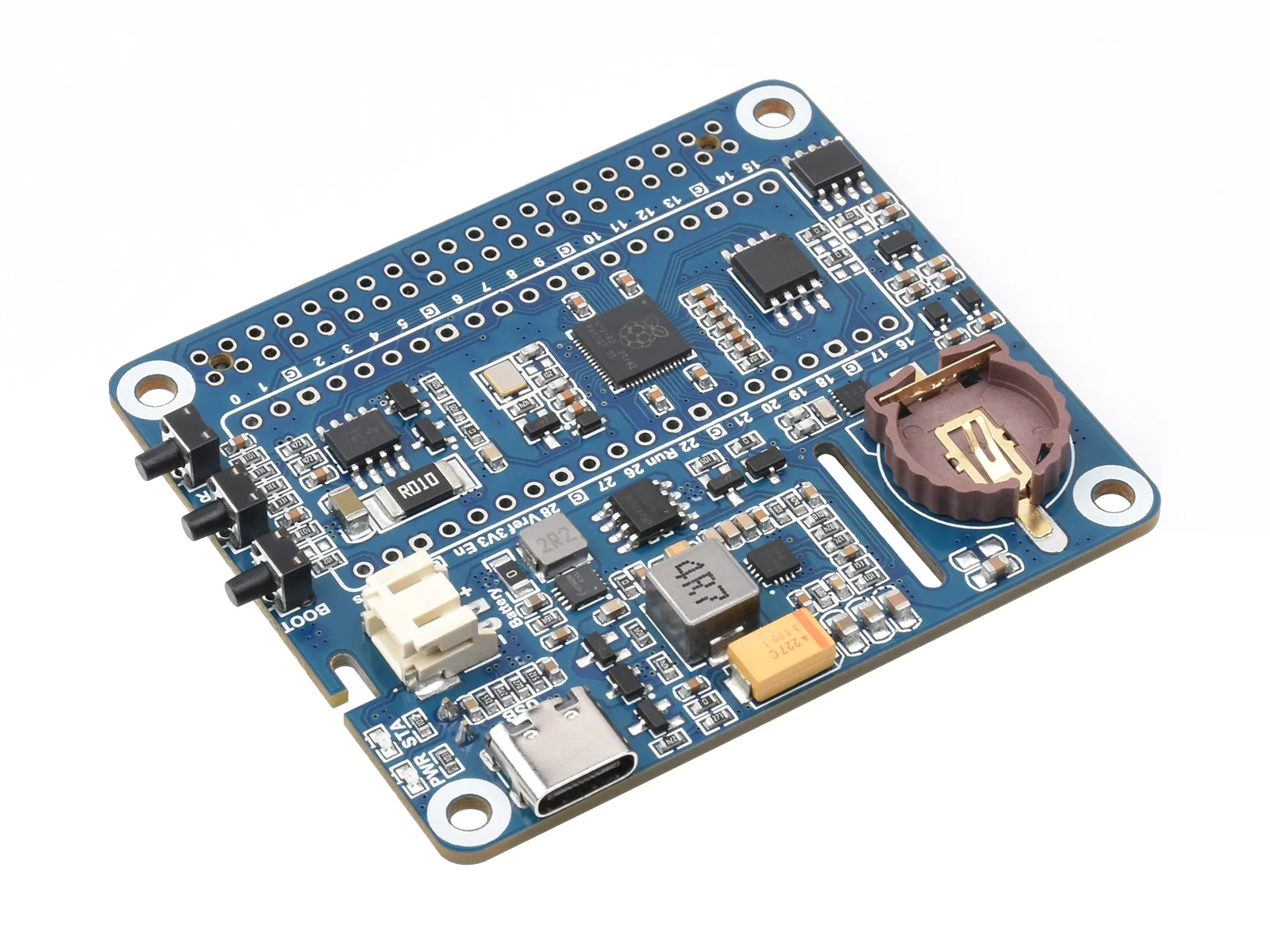 Power Management HAT for Raspberry Pi, Supports charging And Power output at the same time, Fast Load Transient Response