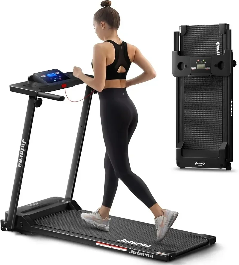 3.0 HP Foldable Compact Treadmill for Home Office with 300 LBS Capacity Walking Running Exercise Treadmill with LED Display