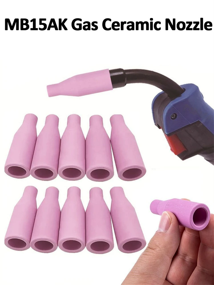 

1/2/5/10PCS, MB-15AK 14AK MIG/MAG Gas Ceramic Nozzle Euro Style Welding Gun Tip Nozzle Shield Cup for Welding Torch