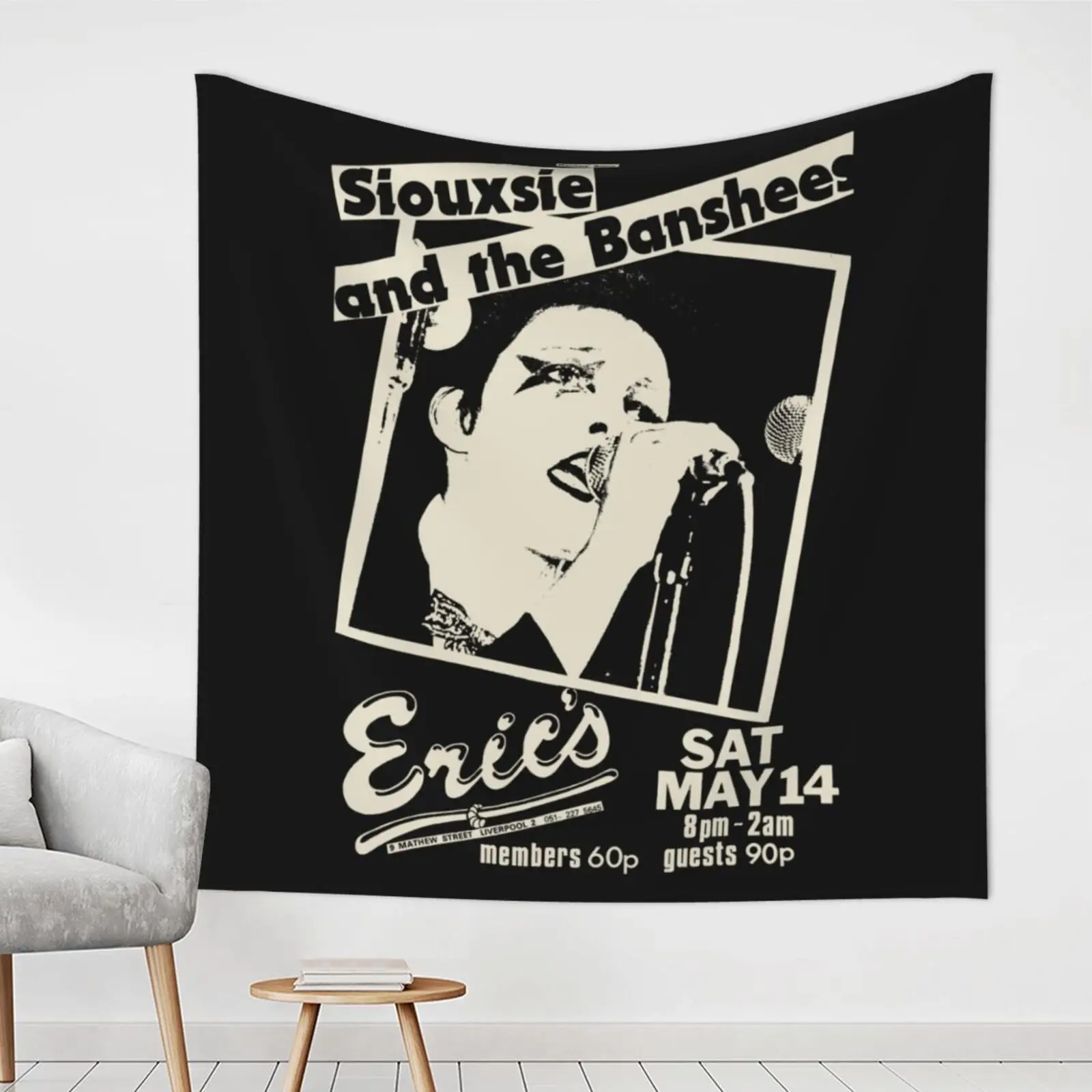 Siouxsie And The Banshees Tapestry Wall Hanging For Home Macrame Wall Hanging Hippie Kawaii Room