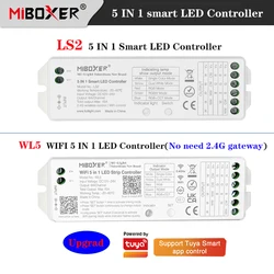 MIBOXER WL5 WiFi 5 in 1 LED 컨트롤러 2.4G, 원격 제어 지원 Tuya APP LS2