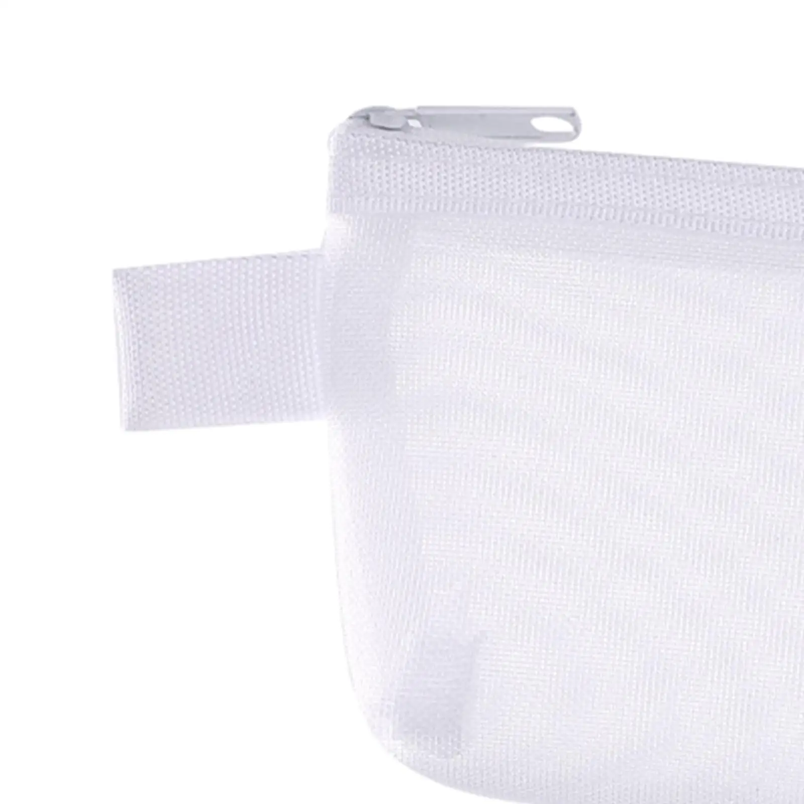 Transparent Mesh Makeup Bag Small Zipper Cosmetic Pouch Organizer for Travel Toiletries and Purse