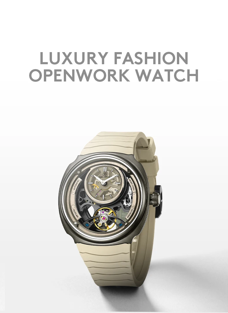 Couple Automatic Watches Luxury Skeleton Mechanical Watch Waterproof Stainless Steel Luminous Wristwatch Gorman Watches DG Brigh