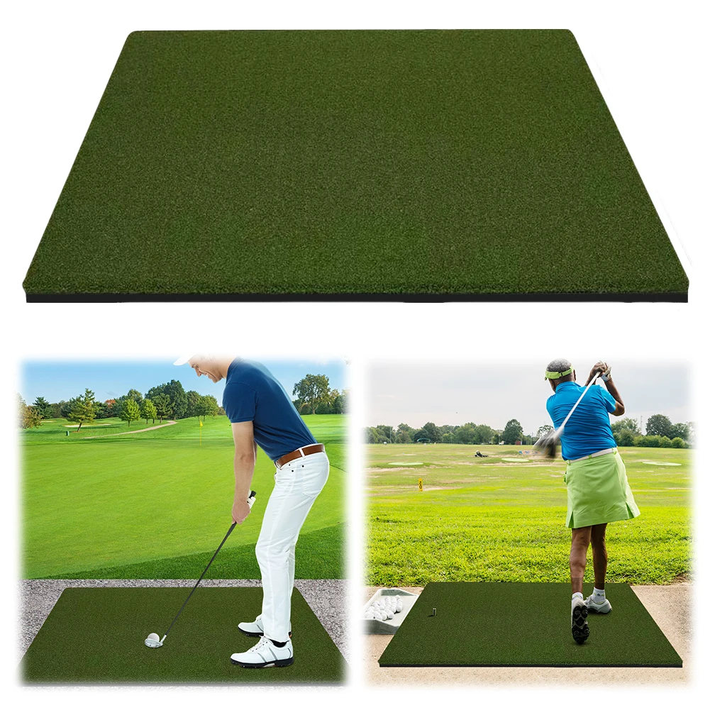 

5x5ft Golf Practice Mat 35mm Golf Chipping Driving Range Tee Line Practice Mat for Backyard/Garage/Driving Range/Simulators