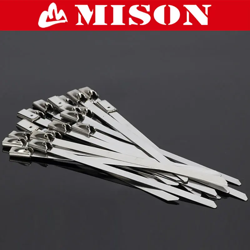 SS304 SS316 Self Locking Stainless Steel Cable Tie