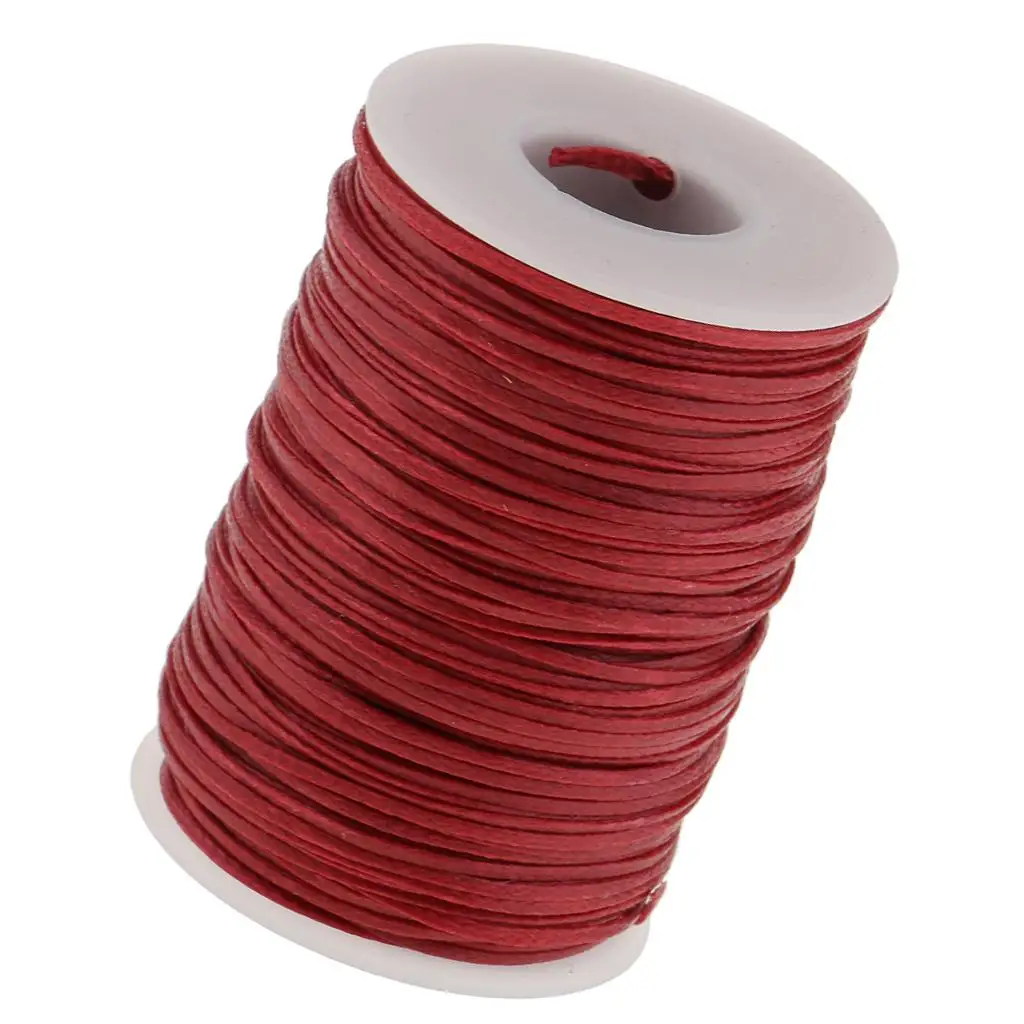 3-6pack 70 Meters Flat Line Waxed Thread for Leather Craft 1.2mm red