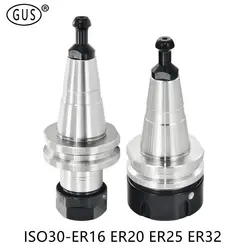 Woodworking Engraving Machine ISO30 ER32 ER16 ER20 ER25 Tool Holder ISO ER Collet for Milling CNC Wood Lathe Chuck Tool Holders