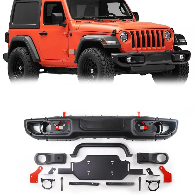 

Spedking Hot Sales For JL 2018 Car Offroad 4x4 Auto Accessories Aluminum 10th Anniversary Front Bumper For Jeep Wrangler