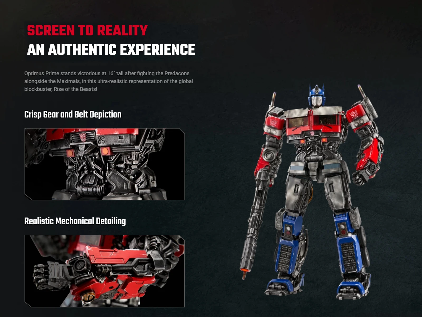 HiPlay Robosen Transformers Optimus Prime Aufstieg der Bestien Signature Roboter QTZPM-SA(L) Limitierte Auflage Actionfiguren