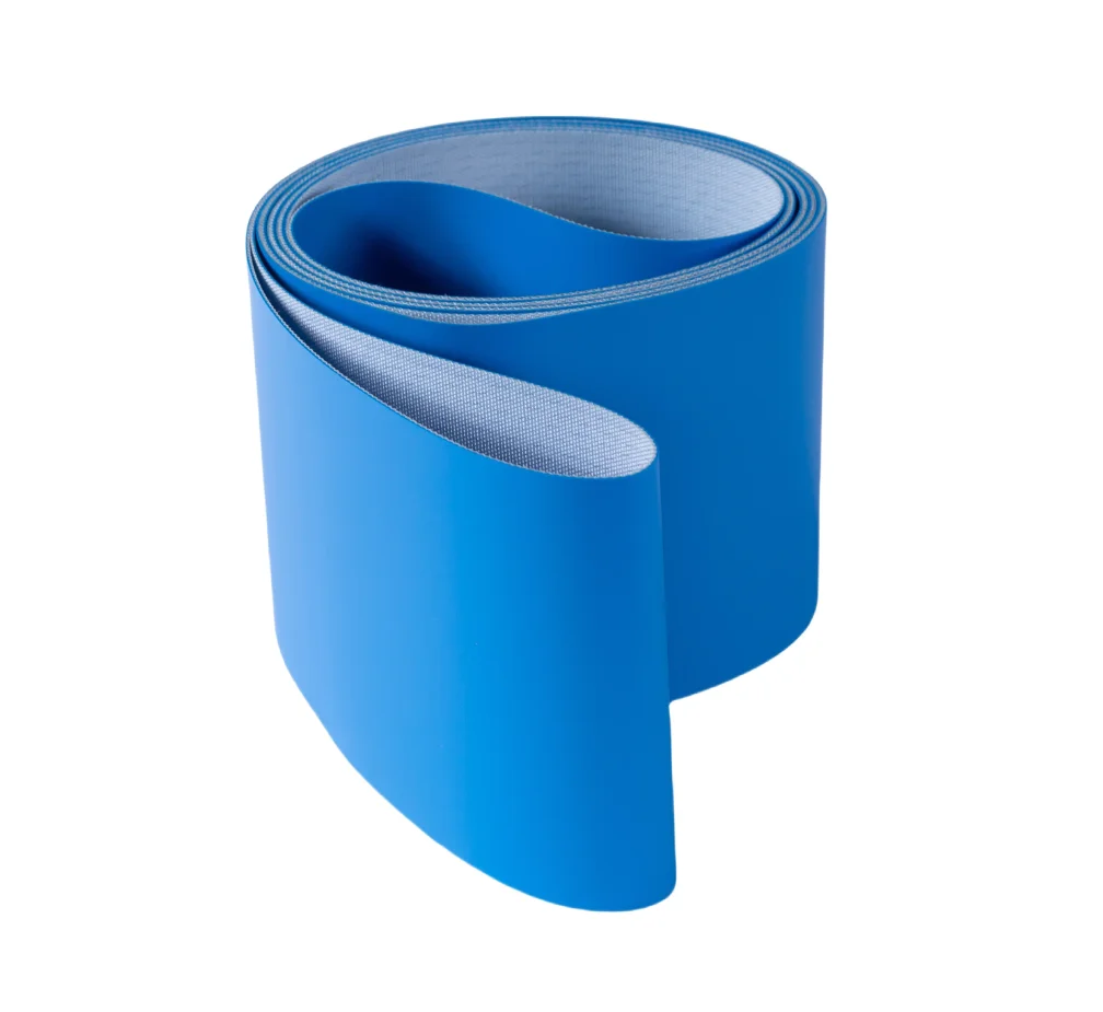 Width:200mm  Food Grade Blue PU Conveyor Belt Industrial Belt