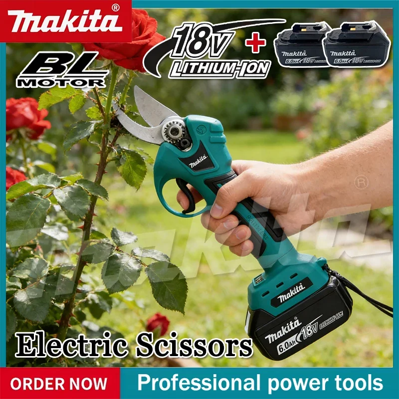 Makita Brushless Electric Pruner 4 Gears Cordless Handheld Orchard Shrub Pruning Tree Branches Cutter For Makita 18V Battery