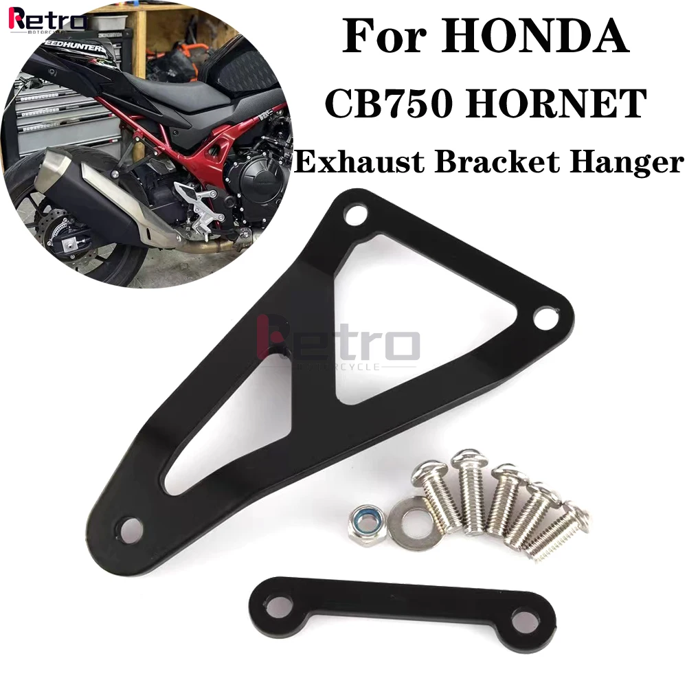 Rear Foot Pegs Footrest Blanking Plate For Honda CB750 Hornet 750 Motorcycle Exhaust Hanger Bracket Holder