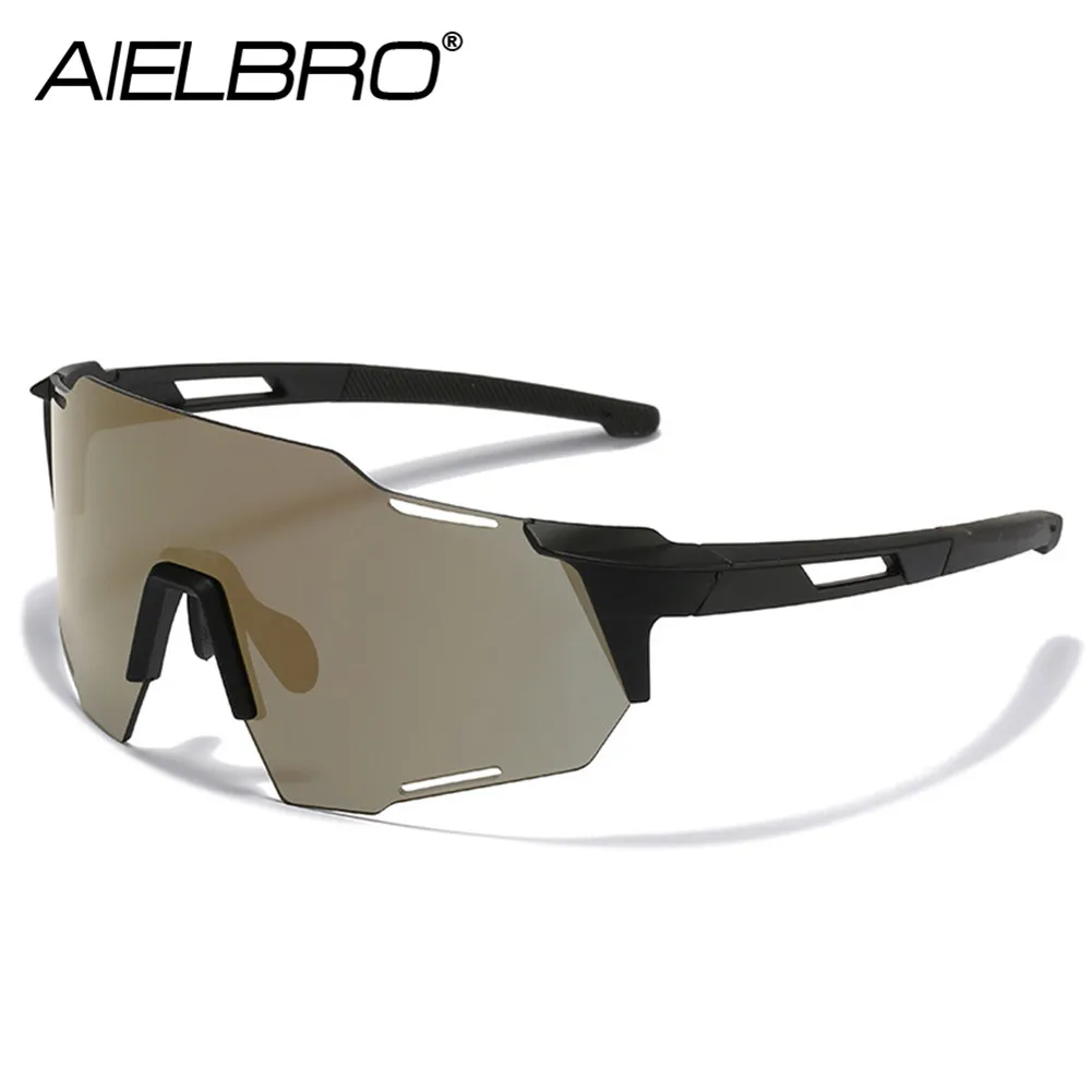 AIELBRO 2023 Cycling Sunglasses Fashion Cycling Eyewear Cycling Glasses UV400 Bicycle Outdoor Sports Sunglasses for Men