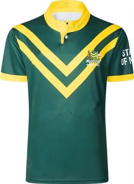 AUSTRALIAN KANGAROOS 2025 MENS ON FIELD RUGBY JERSEY Size:S-5XL ( Print name and number )