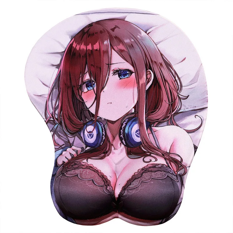 

Sexy Mouse Pad For The Quintessential Quintuplets Nakano Anime 3D Breast Mousepad Wrist Rest Silicone Creative Mouse Mat