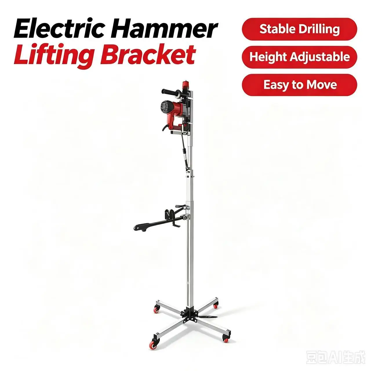 New Electric hammer bracket hydraulic drilling double rocker lifting impact drill bracket ceiling aerial ceiling hammer