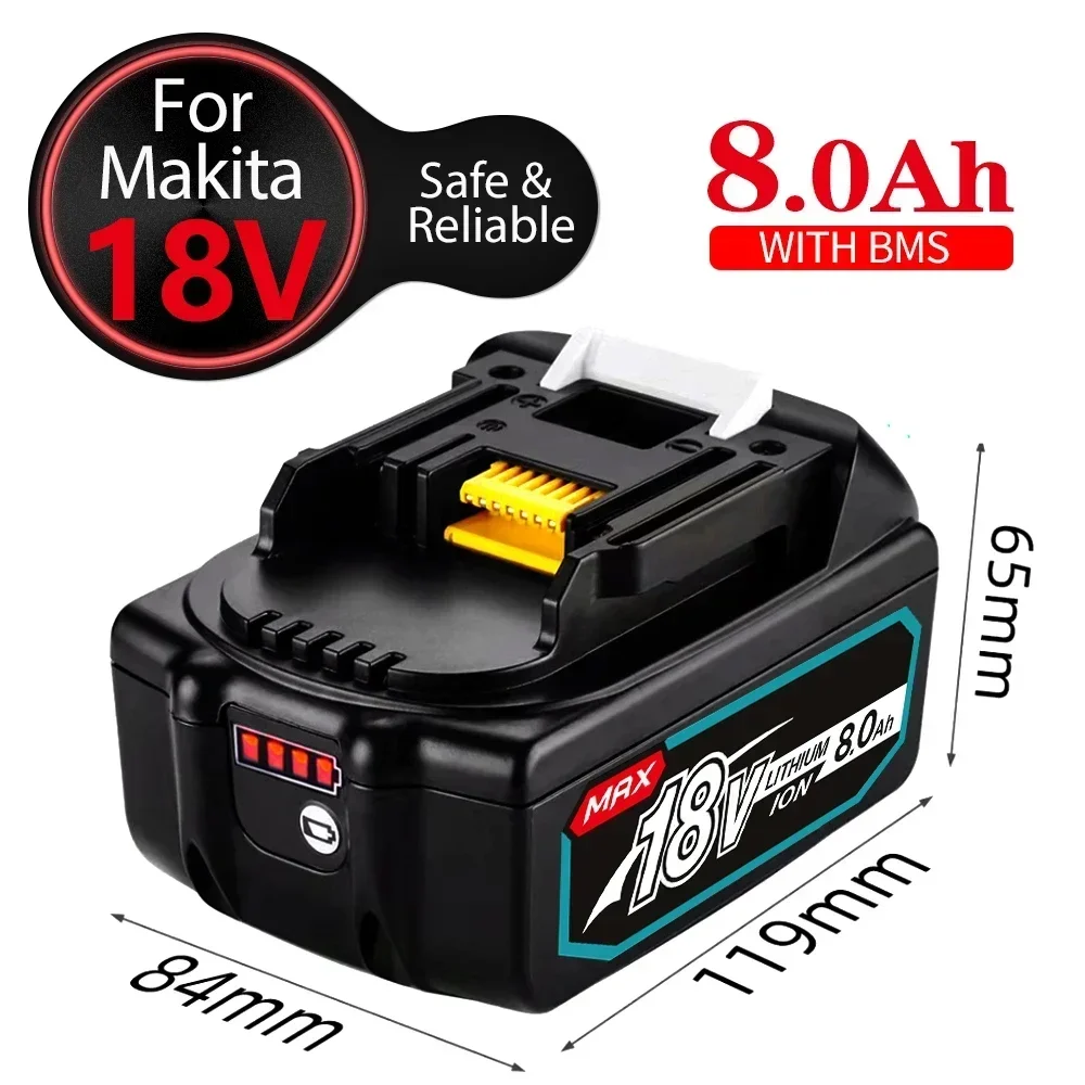 

Original Makita Rechargeable 18V 12.0Ah Li-Ion Battery BL1830 BL1815 BL1860 BL1840 194205-3 Replacement Power Tools Battery