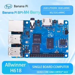 Banana Pi BPI-M4 Berry Allwinner H618 Quad-core ARM Cortex™-A53 2G LPDDR4 RAM 8G eMMC WIFI & Bluetooth SBC Single Board Compute