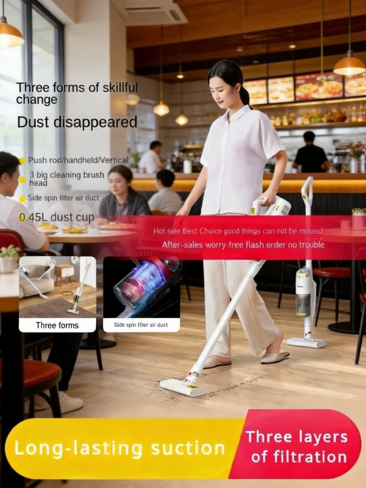 Handheld Vacuum Cleaner Large Suction High Power Multi-purpose For Home Carpet Cat Hair Cleaning