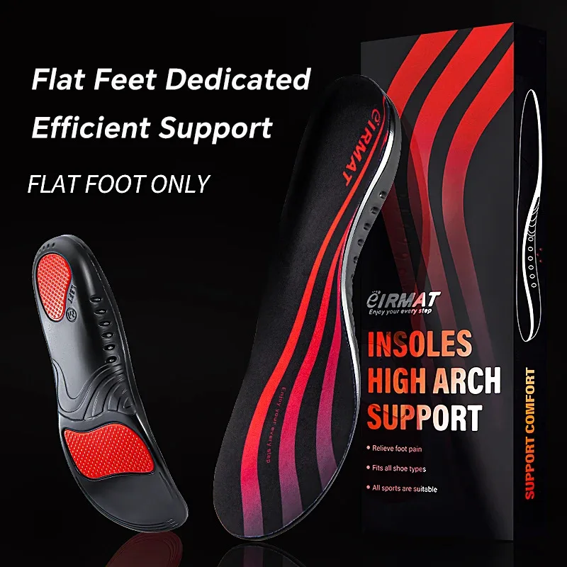 

220+lbs Heavy Duty Sport Orthopedic Arch Support Insole for Men Women Shock Absorption Distributes Pressure Athletic Running Pad