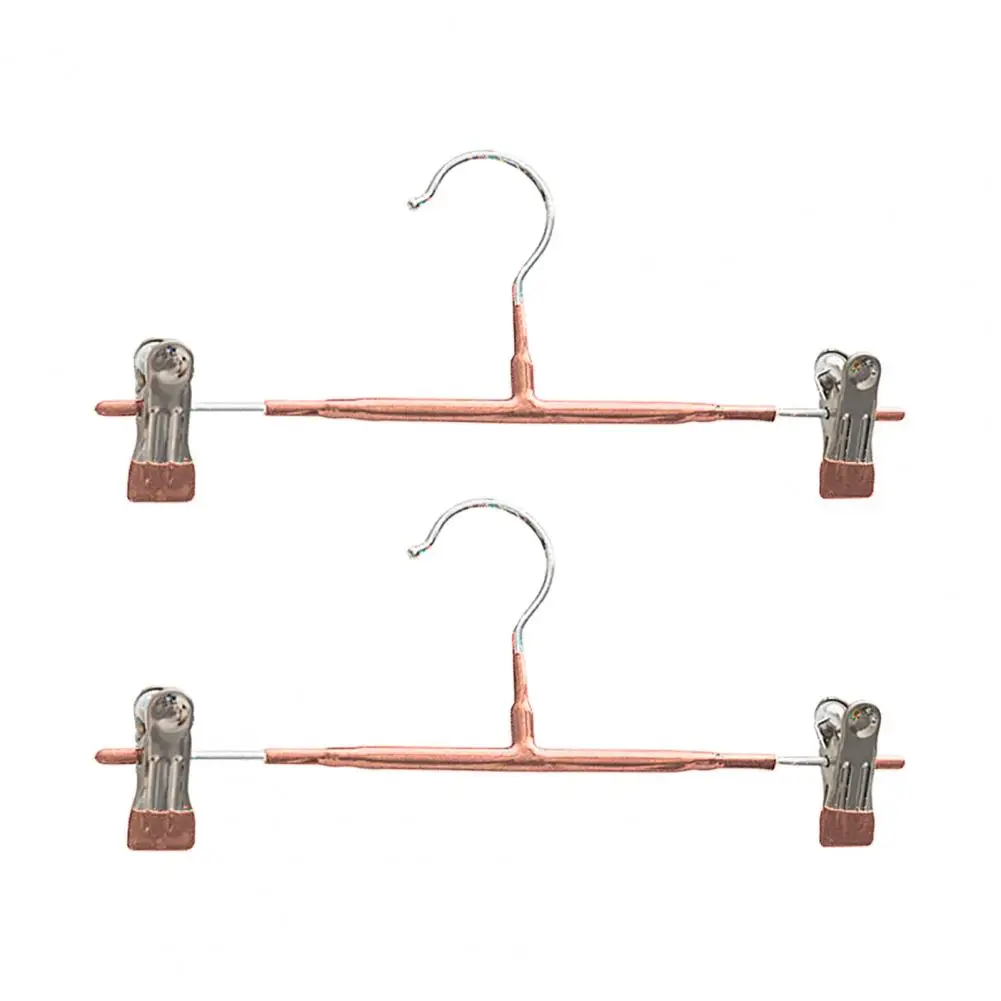 2Pcs Clothes Hangers Practical Eco-friendly Pants Clips Pants Coat Skirt Trousers Closet Hanging Clips for Bathroom