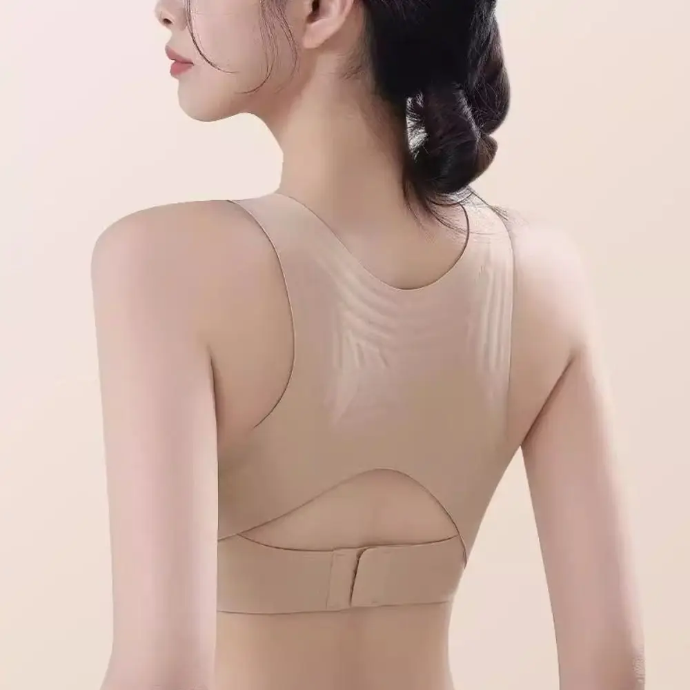 Comfortable Seamless Posture Bra Anti-Sagging Shockproof Seamless Sports Bra Gathered Lingerie Style Sports Bra Sports Use