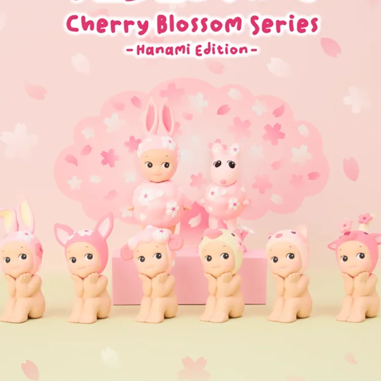 new Sonny Angel Cherry Blossom Hanami Series Blind Box Collect Mini Figure Cute Sakura Desktop Decor Kid Birthday Gift Pre-Order