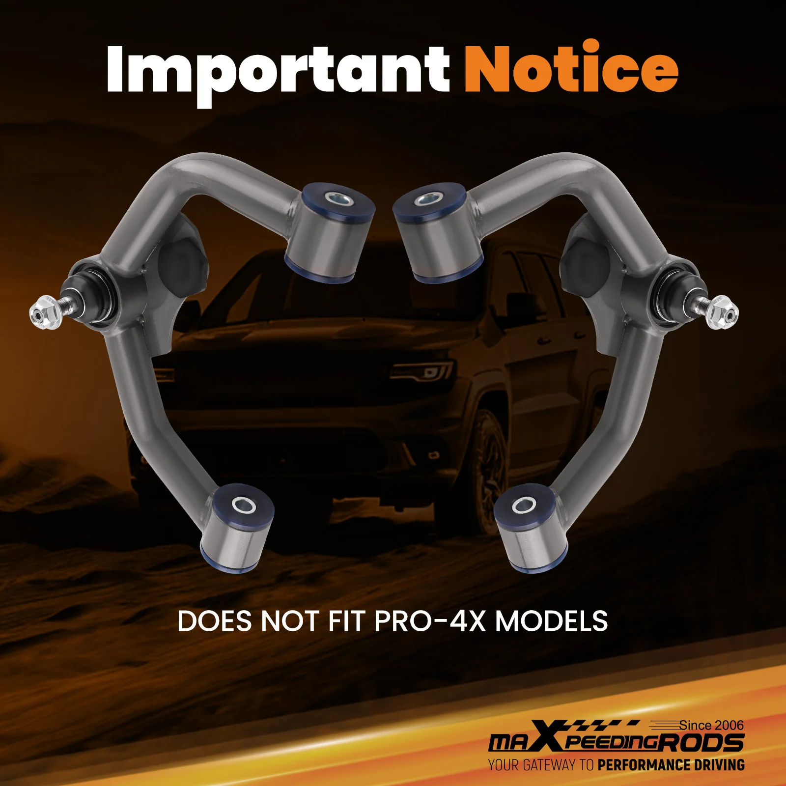 1-3" Lift Upper Control Arms Kit for Nissan Frontier Pathfinder Xterra 2005-2016