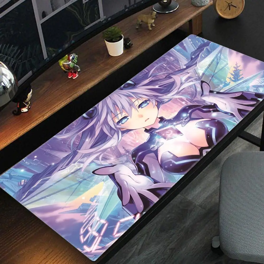 Anime girl H Hyperdimension Neptune Mousepad With Pad gaming accessories Prime Gaming XXL Keyboard Pad Stitch Padding Mat