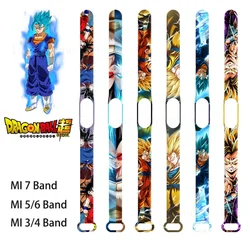 Dragon Ball Son Goku Silicone Strap for Xiaomi Mi Band 7 6 5 3 4 Fashion Animation Bracelet Replacement Wristband for Mi Band