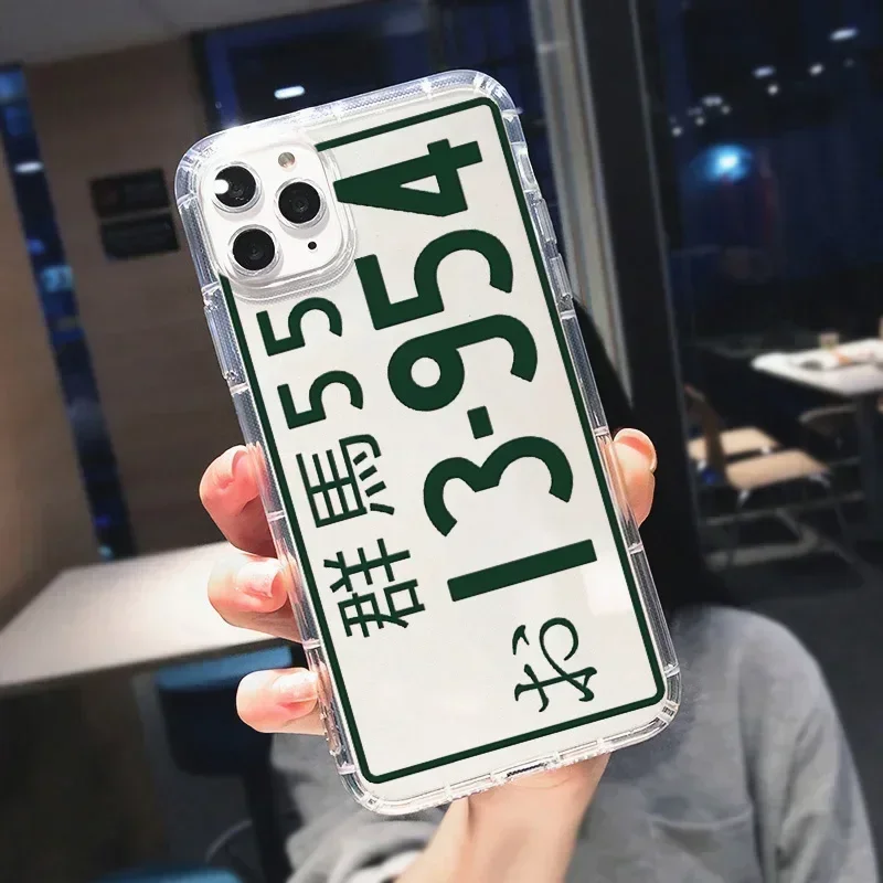 Japan Classic Comic Initial D Phone Case for iPhone 16 15 13 11 12 14 Pro Max 13Mini 15 Plus SE JDM AE86 Soft Transparent Cover