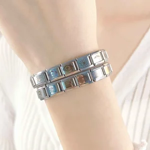 Hamihip Thép không gỉ sòng bài Charm sòng bài cho phụ nữ, liên kết Ý, phù hợp với vòng tay 9mm, DIY làm Jeways, DJ701, Fashion 10 Đồng hồ sòng bạc bán hàng chính - 5