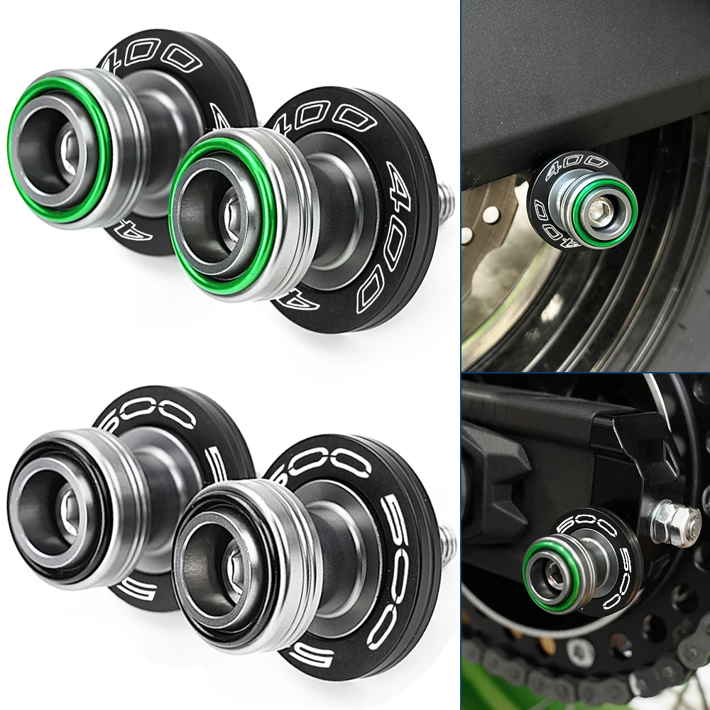 

M8 For Kawasaki Z400 Z500 Z 400 500 Ninja 400 500 SE Motorcycle Accessories Aluminum Swingarm Spools Slider Stand Screws Bobbins