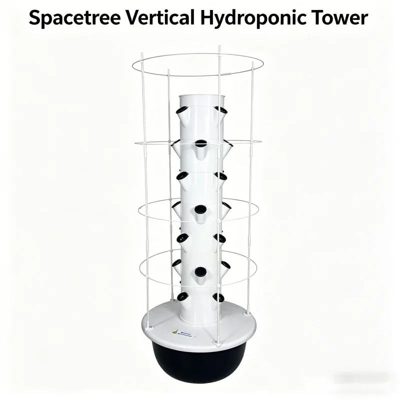 Smart Vertical Hydroponic Tower Indoor Garden System - Home Vegetable Herb Planter Soilless Aeroponic Cultivation Kit