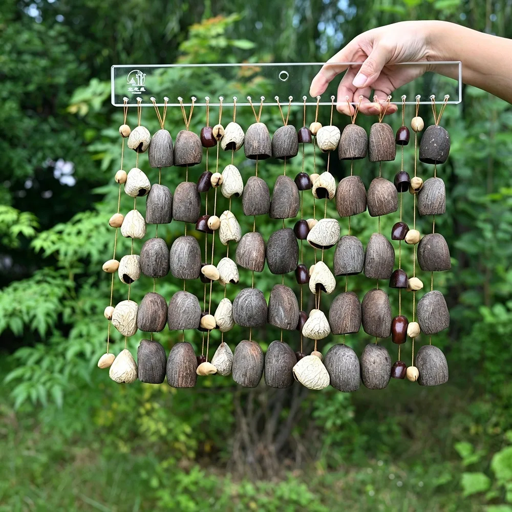 Instrumento de Percussão de Cascas de Sementes Naturais para Cura Sonora, Yoga, Meditação, Sino de Vento Aquático, Instrumentos Musicais