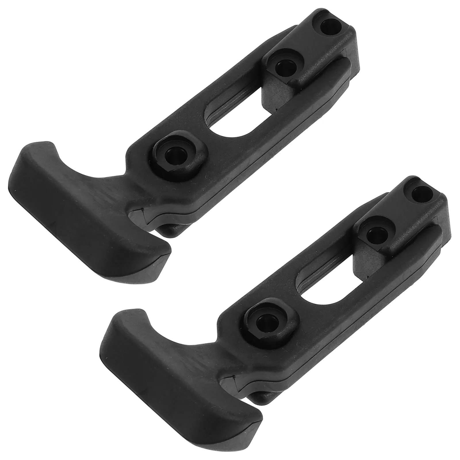 2Pcs Rubber T-Handle Hasps Flexible Elastic Draw Latches Shock-Proof Toolbox Hood Cooler Boat Latches Car Hood Catches